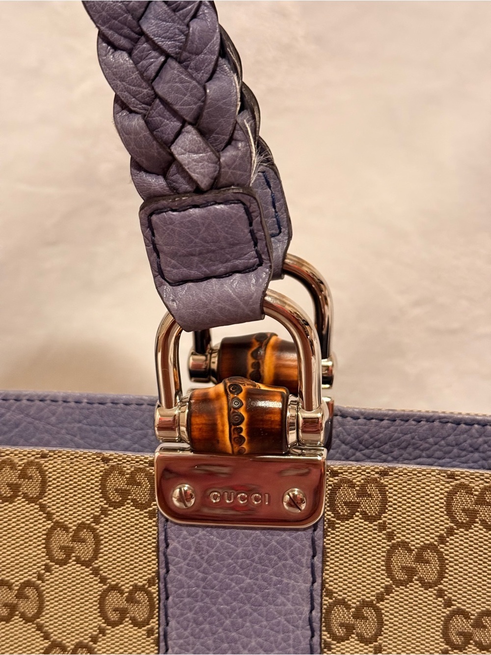 Gucci Bamboo Bar Libeccio Tote - Picture 2 of 16